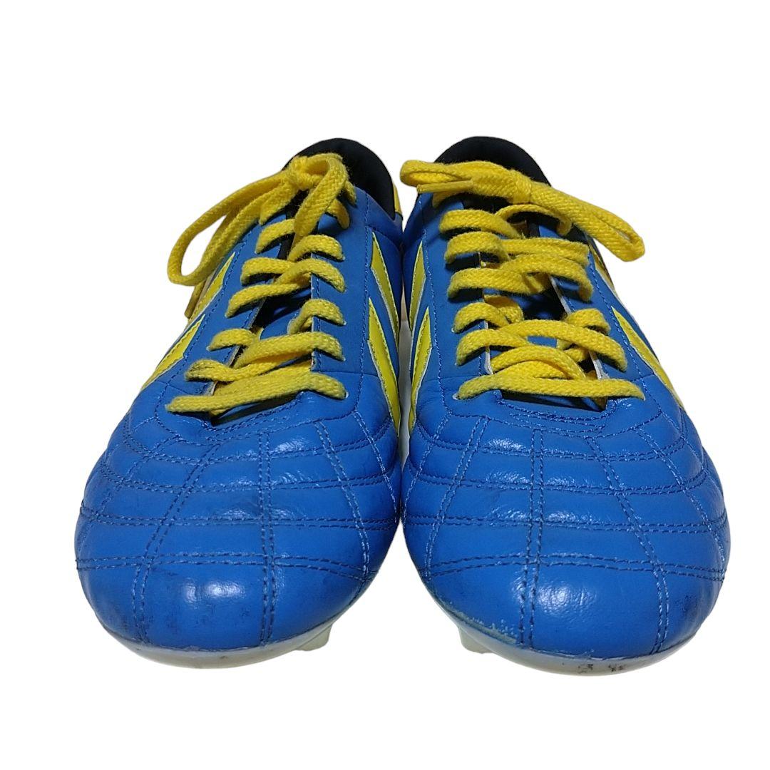 ヤスダ YASUDA サッカースパイク 27.5サイズ ブルー イエロー - メルカリ