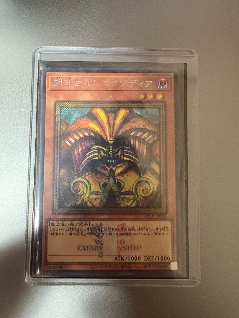封印されしエクゾディア 遊戯王 WCS 2025 フランスロゴ　シークレット
