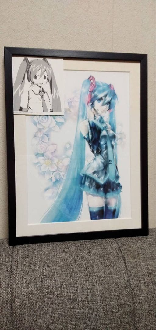 初音ミク happyくじ C賞 オリジナル複製原画 - メルカリ