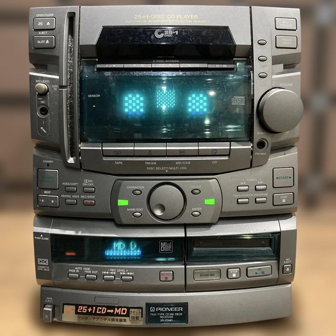 PIONEER XR-P5MD ミニコンポ CD MD カセットデッキ - メルカリ