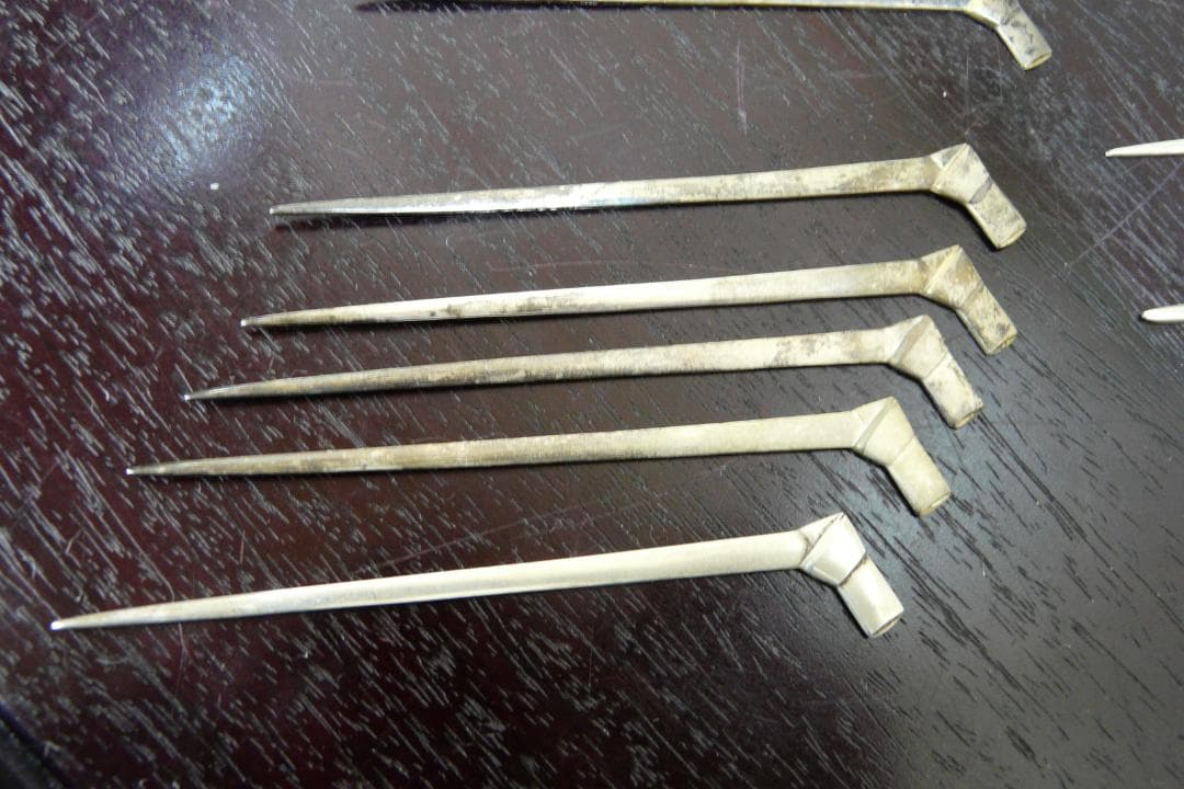 銀製 菓子切 菓子楊枝 18本 85.5g 銀食器 銀細工