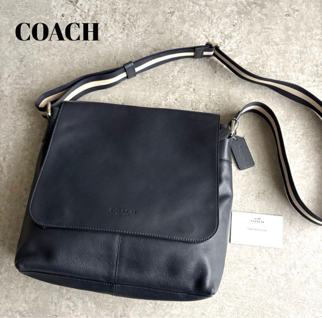 COACH チャールズ メッセンジャー ショルダーバッグ レザー　ブラック COACH（コーチ） ショルダーバッグ メッセンジャーバッグ メンズ