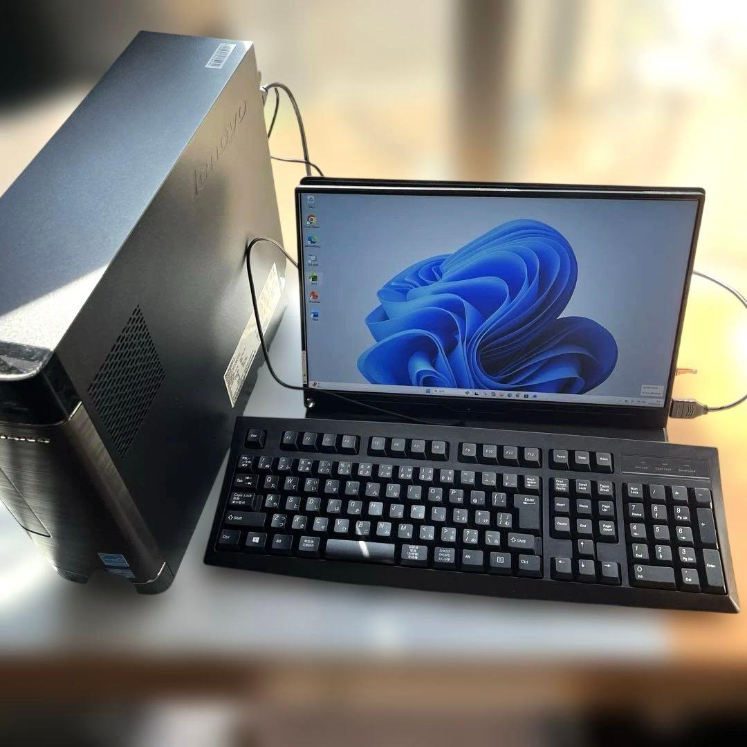 モバイルモニタ、Offcei付すぐ使えるLenovo HS520s i3/8GB - メルカリ