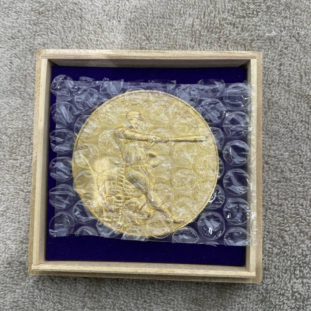 王貞治 ホームラン756号 世界新記録達成記念メダル 当時物 XZ 3521