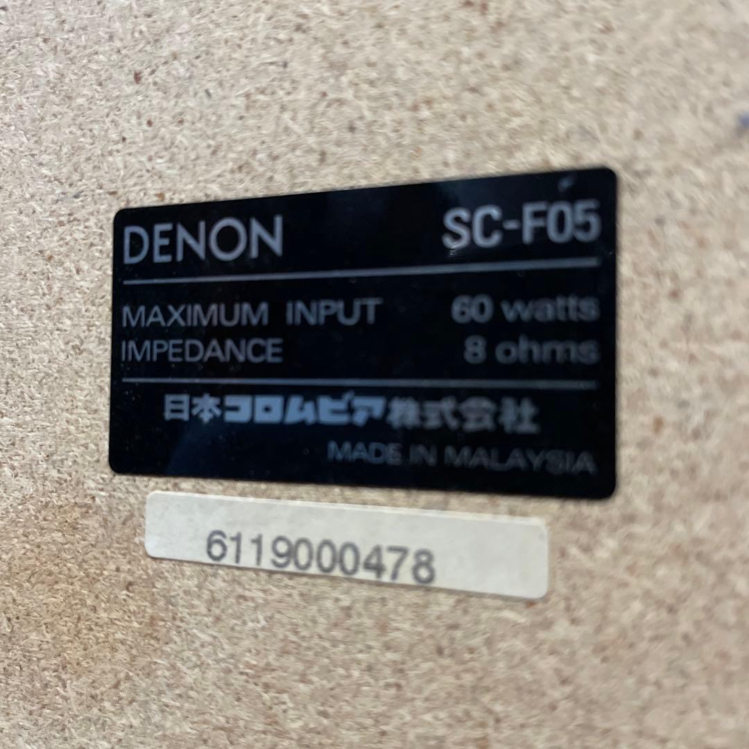 DENON スピーカー SC-F05 - メルカリ