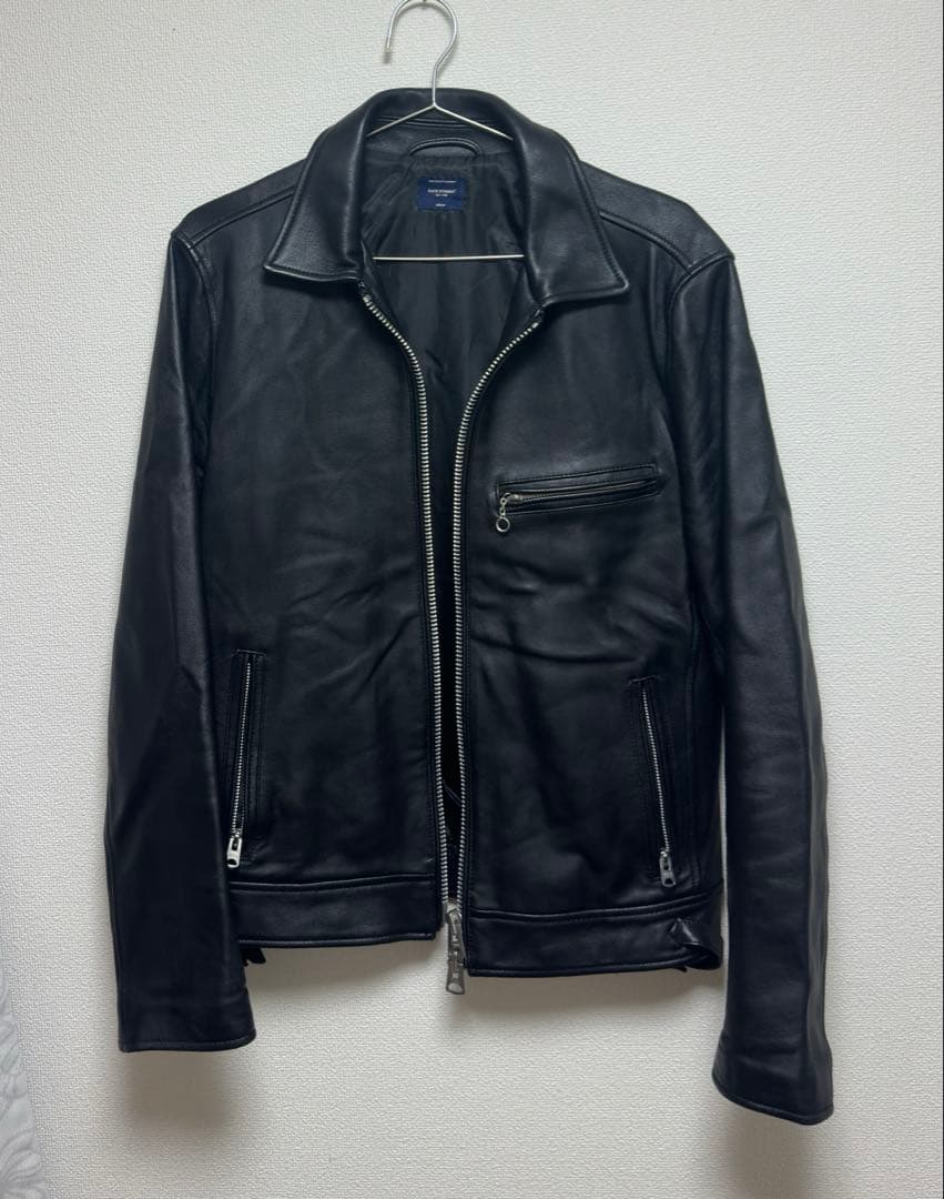 美品　BACK NUMBER ライダース ジャケット 羊革 ブラック　M Yahoo!オークション -「バックナンバー レザー ジャケット」(Mサイズ