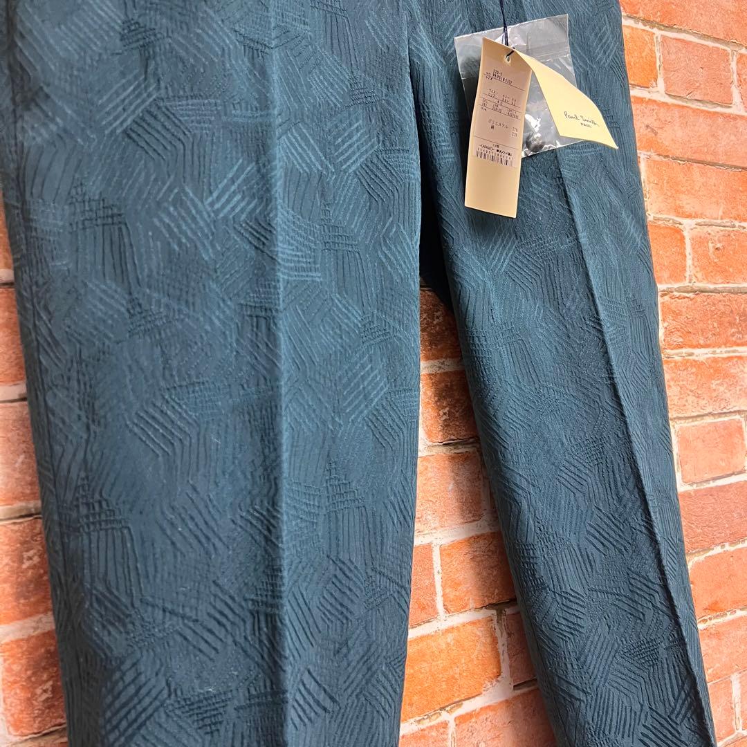 新品)ポールスミス ジャガード柄 3ピーススーツセットアップ シア