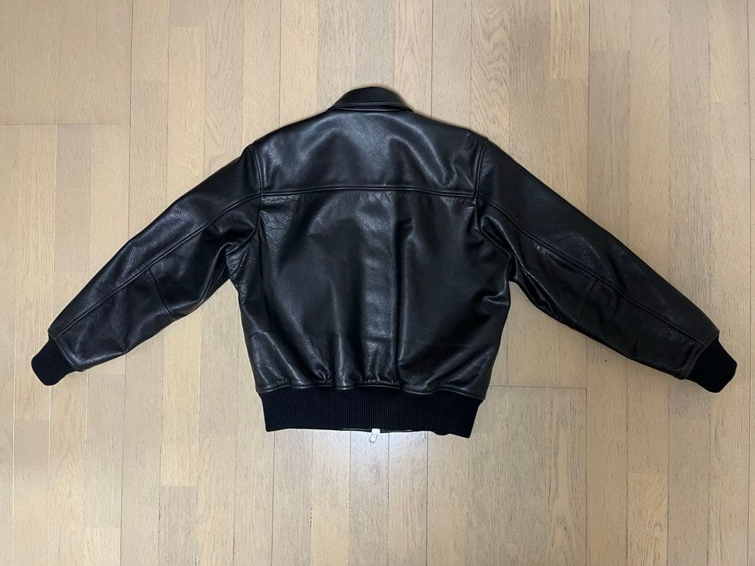 ダ*ル様 STUSSY Leather Flight Jacket S - メルカリ