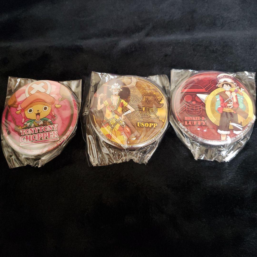 ワンピース ルフィ、ウソップ、チョッパー 缶バッジ - メルカリ