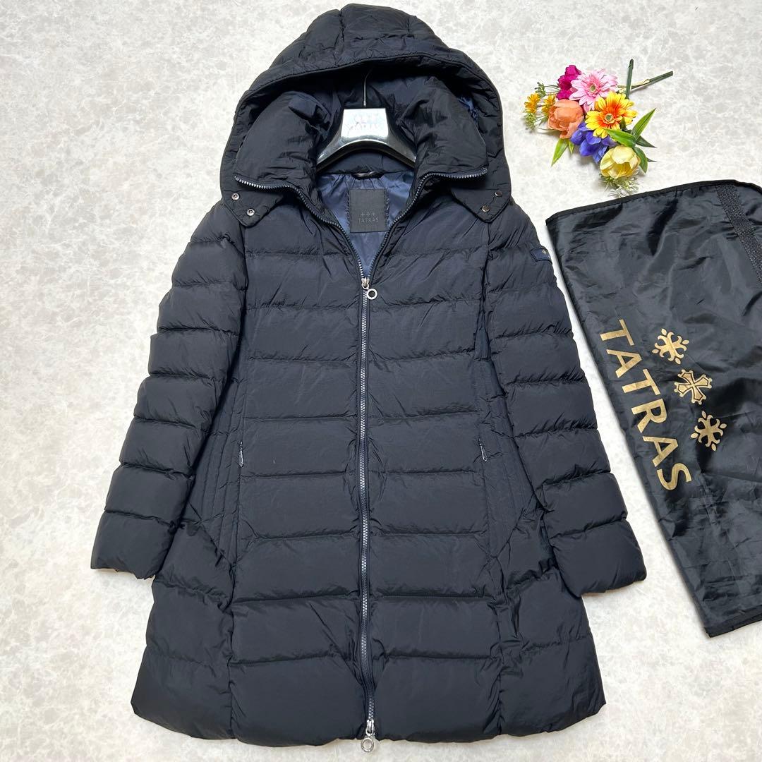 極美品 タトラス ポリテアマ POLITEAMA ダウンコート ネイビー 02