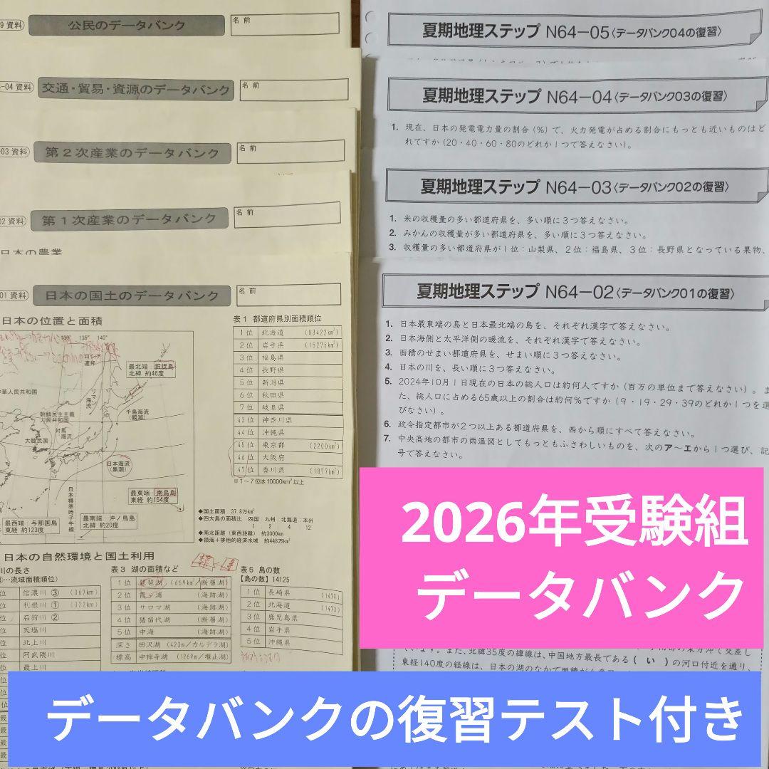 サピックス SAPIX 社会 6年生 データバンク最新☆2026年受験終了組