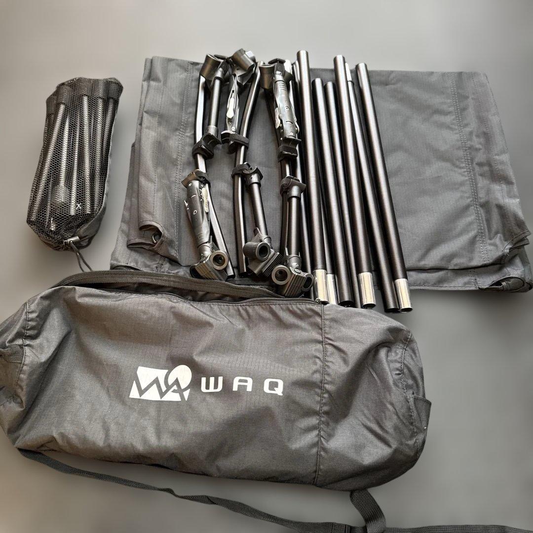 【ほぼ新品】WAQ 2way コット ブラック WAQ 2WAY WIDE COT ワイドコット【送料無料・1年保証 】 – WAQ公式