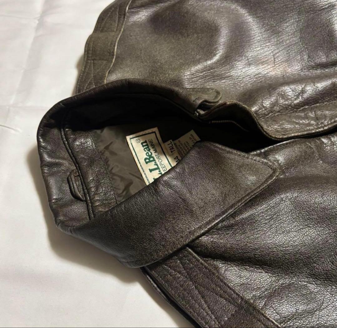 L.L.Bean A-2 本革 レザージャケット　80s