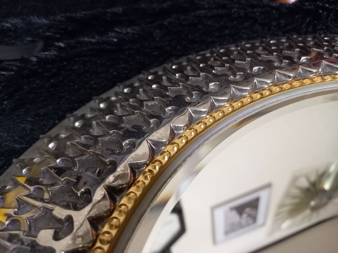 1960's　サンバースト　POLA 　ポーラ　メタル　ミラー　ノベルティ