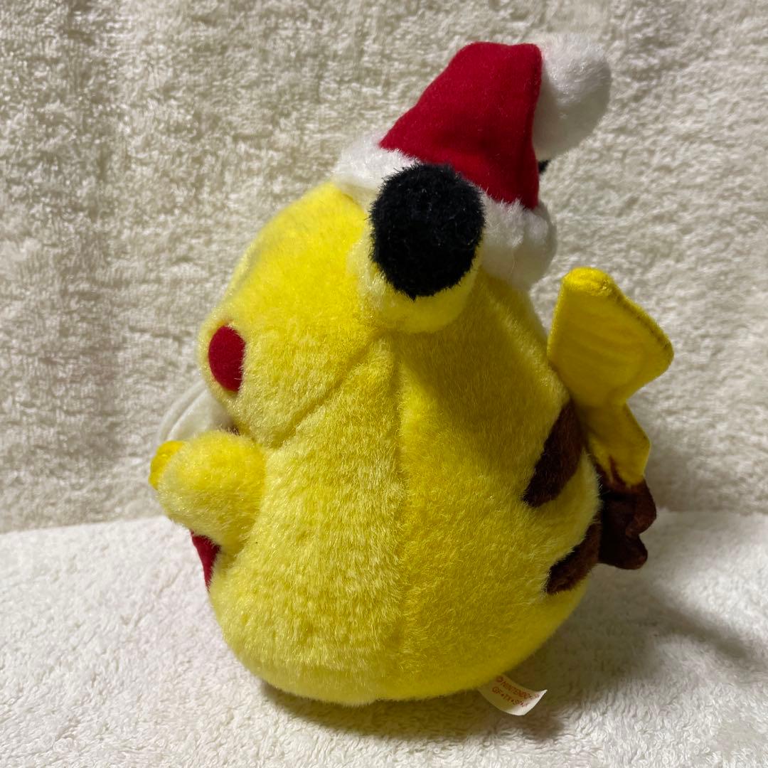 希少】初期ピカチュウ ぬいぐるみ サンタ クリスマス - メルカリ