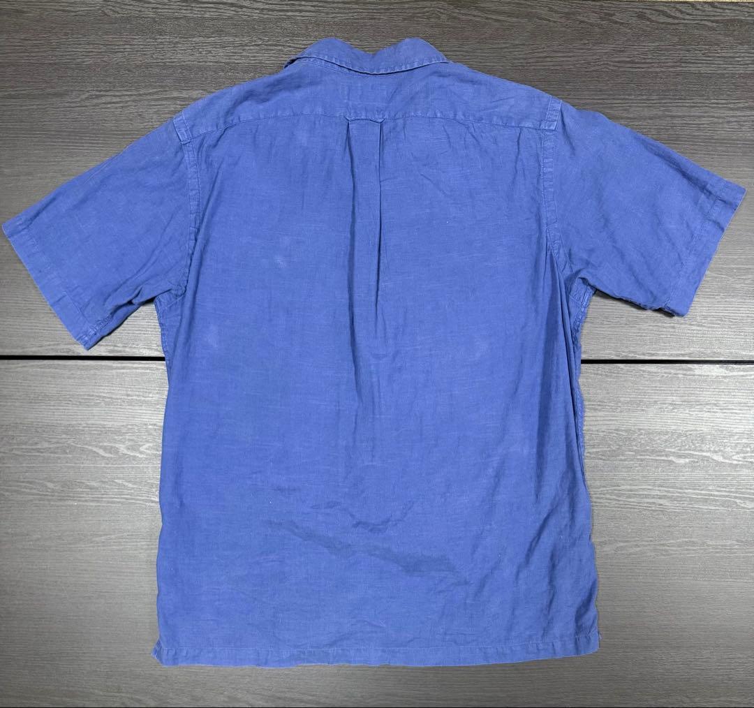 90s Polo Ralph Lauren 開襟青シャツ - メルカリ