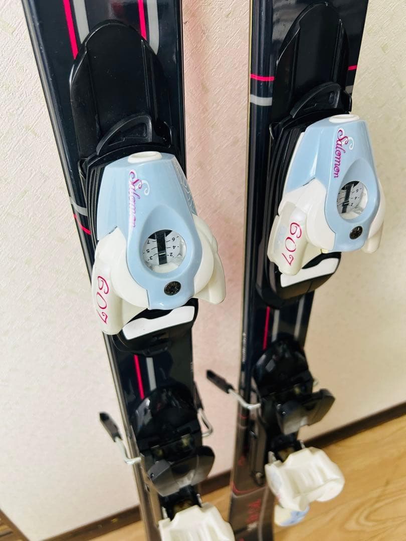 サロモン Le Ciel 141cm スキー板 ビンディング ストック セット