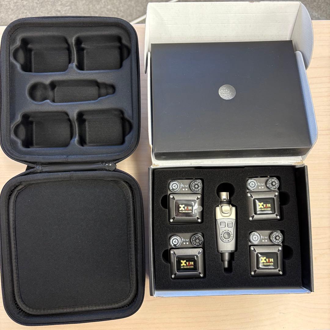 Xvive U4R4 XV-U4ワイヤレスインイヤーモニター 専用ケース セット