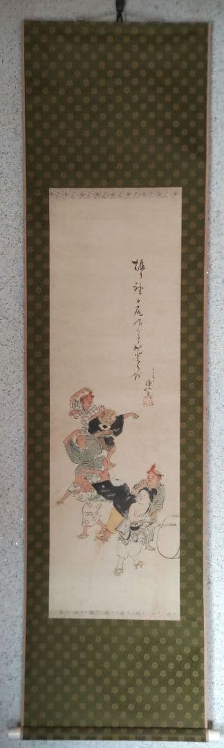 踊りの図掛軸　H57