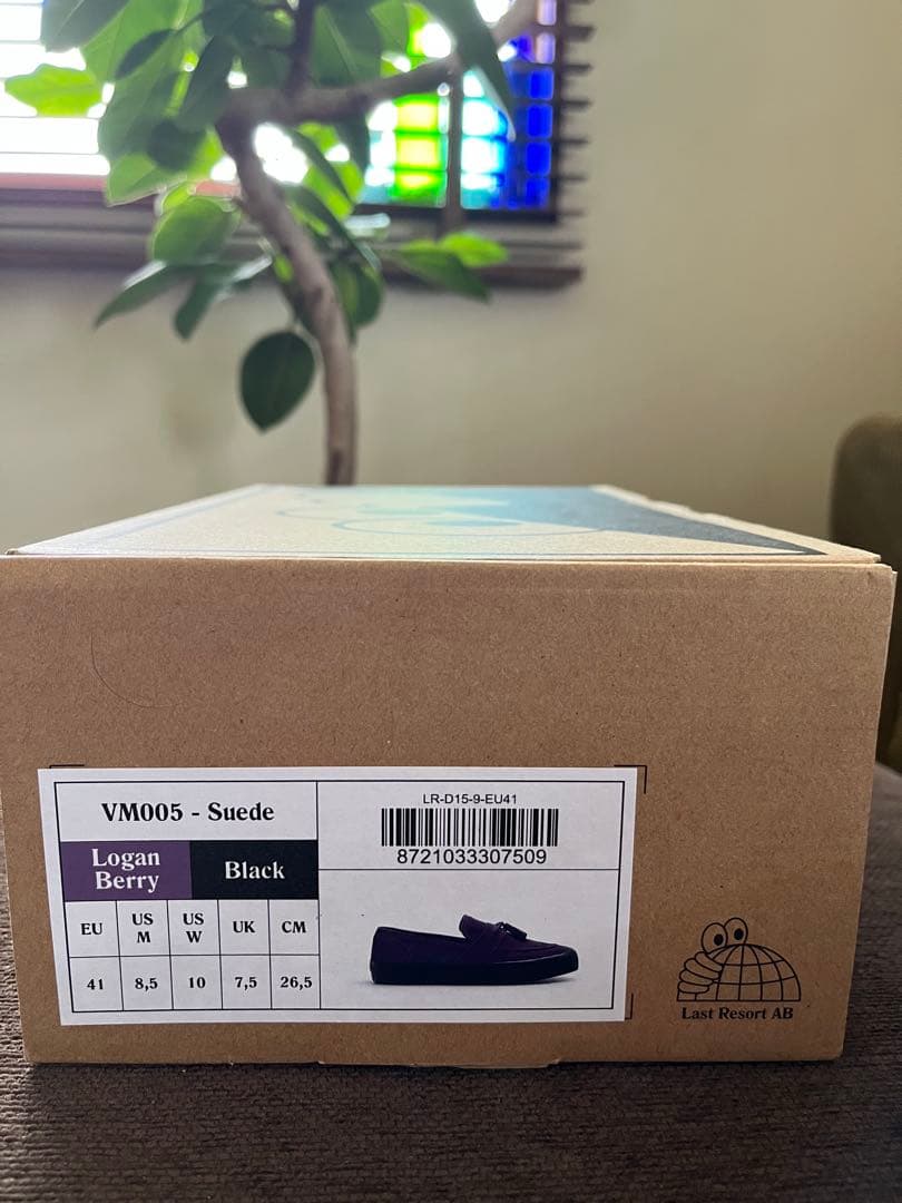 Last Resort AB suede パープル　ローファー　26.5cm