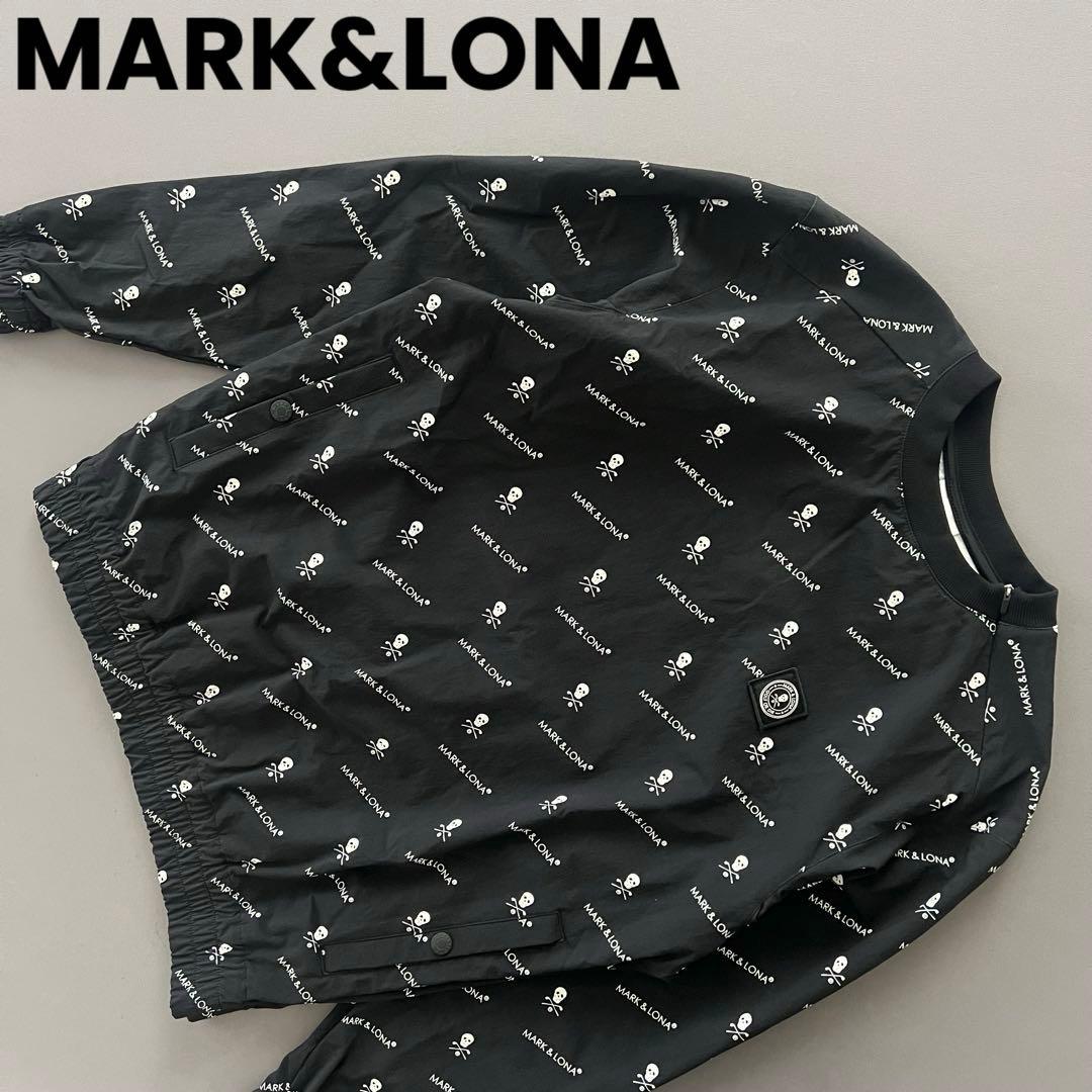 MARK&LONA マークアンドロナ　スニード　総柄　ナイロンジャケット M 黒 MARK&LONA（マークアンドロナ） ナイロンジャケット Split Tech Snead