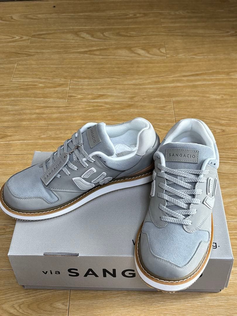 SANGACIO グレー スニーカー 収納袋付き 821-86_7.jpg