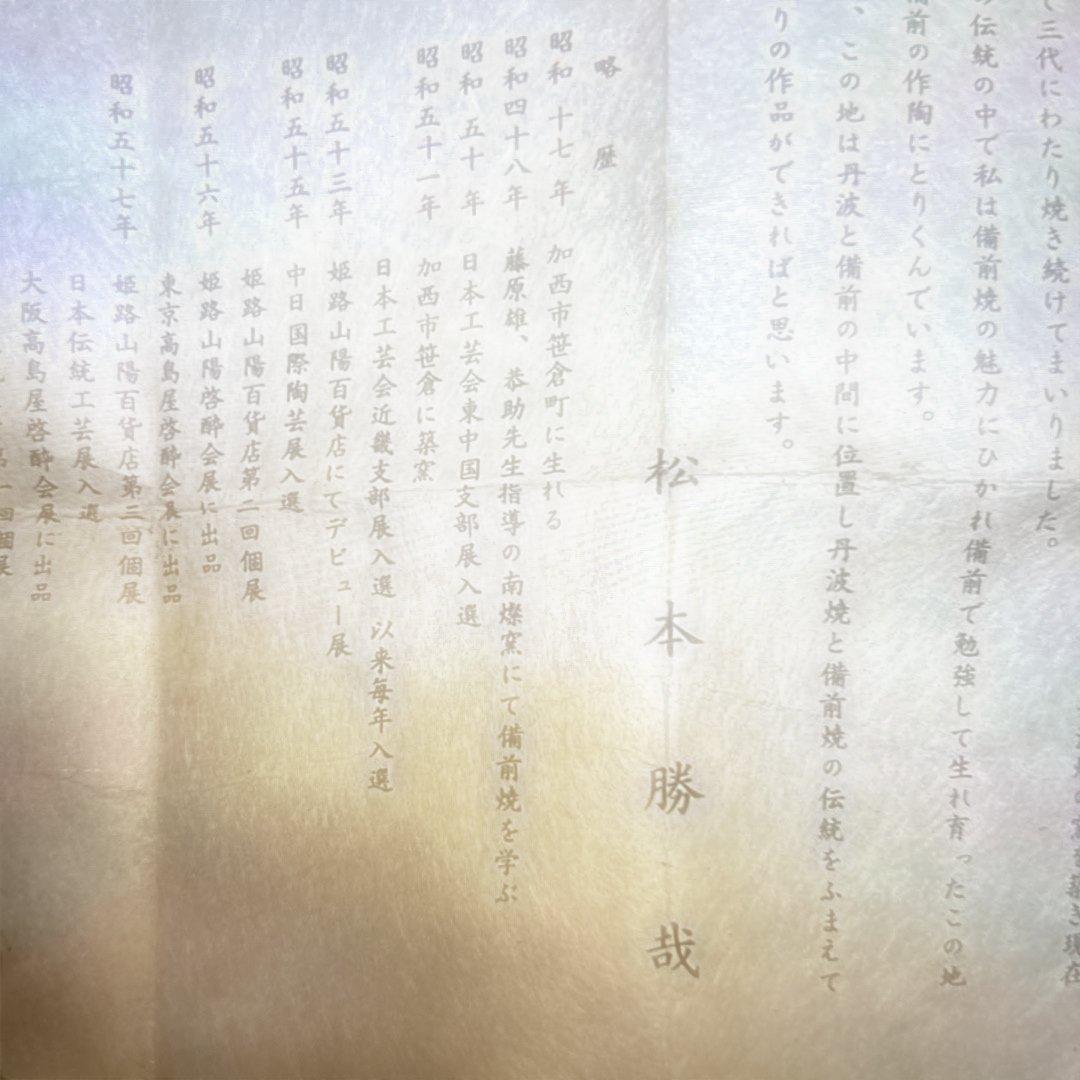 ▶︎ ◎備前窯変掛花入 松本勝哉 たぬき？ひょうたん？