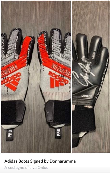 ドンナルンマ直筆サイン入りグローブ - メルカリ