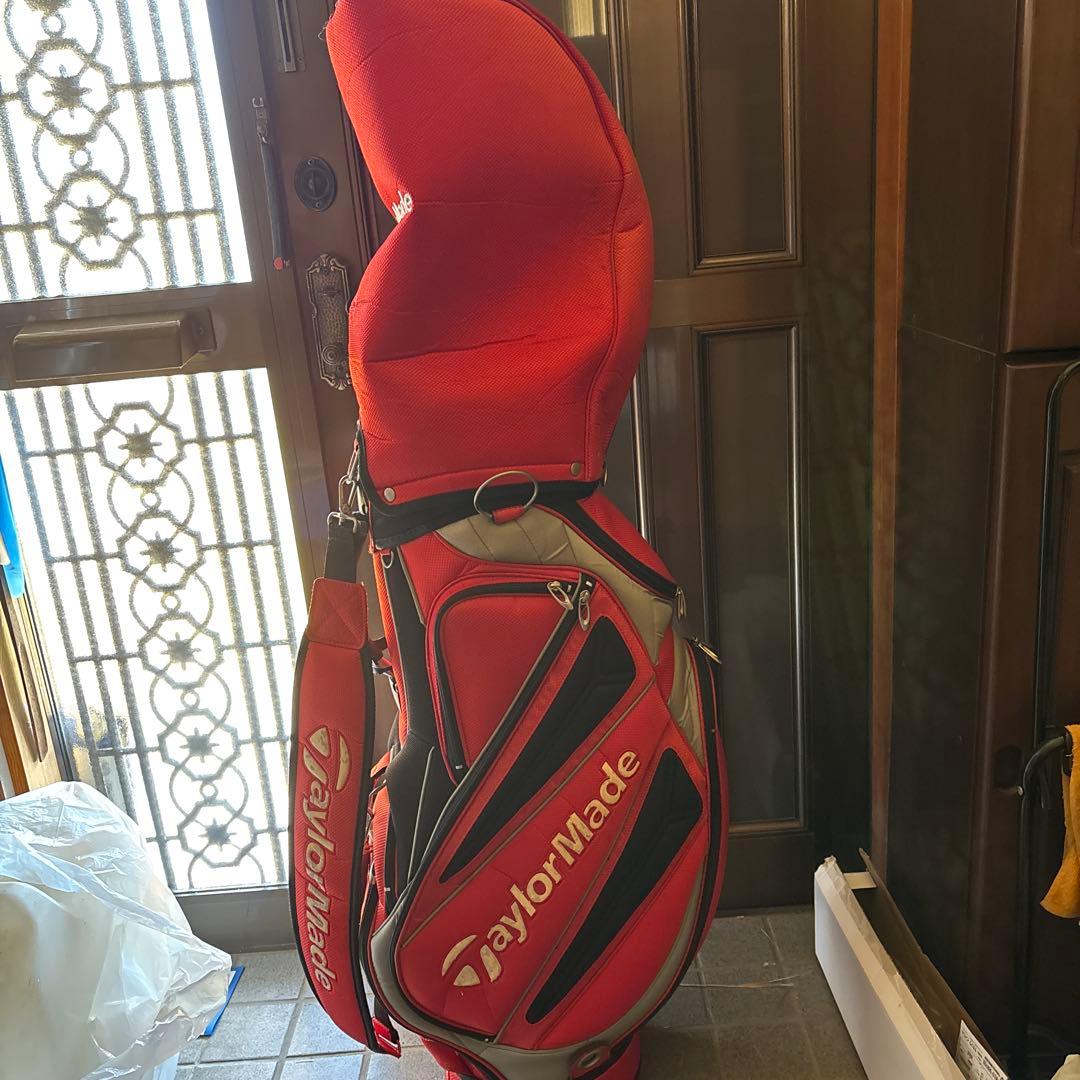 TaylorMade レッド キャディバッグ - メルカリ