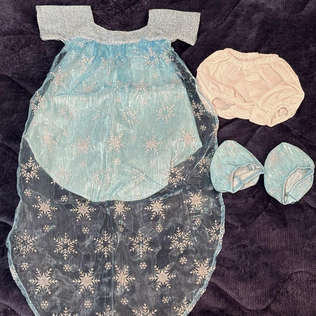 ビルドアベア　ダッフィー　コスチューム　エルサ　アナと雪の女王　ユニベア　グッズ