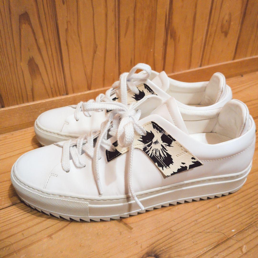 【定価6万超え・イタリア製】OAMC パッチスニーカー 白 27.5cm 希少