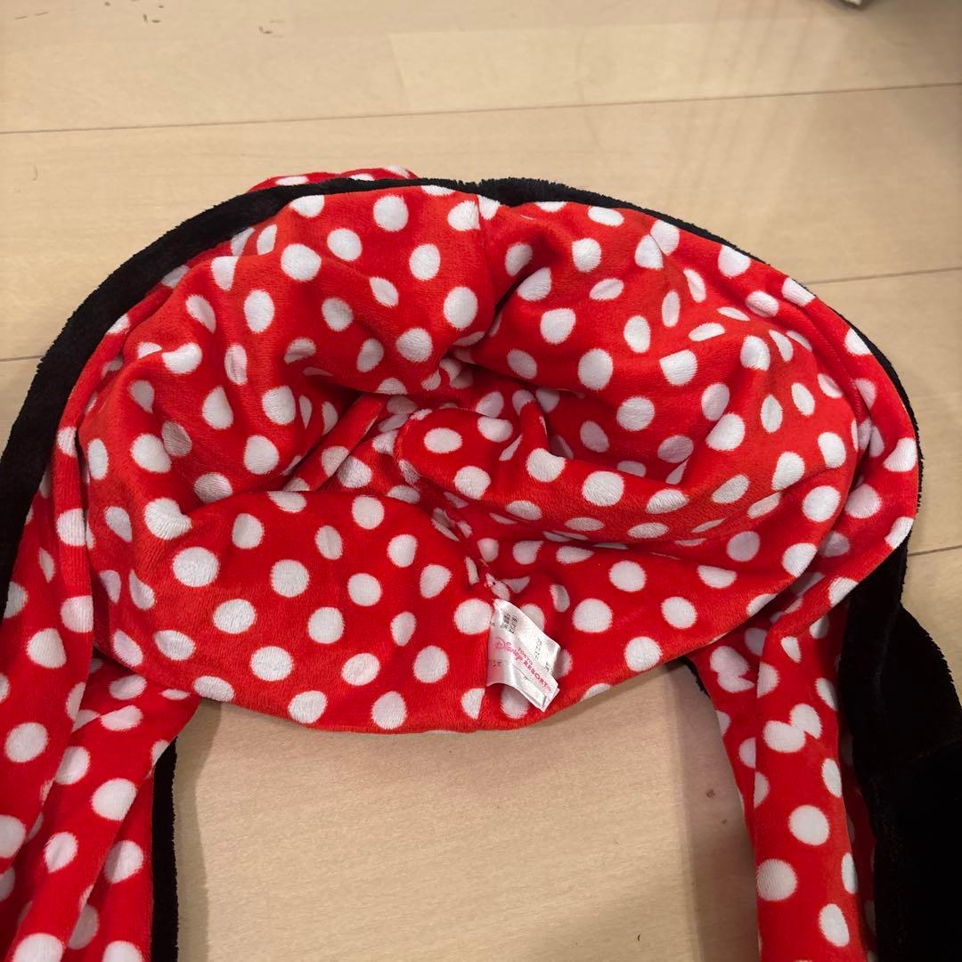 ミニーマウス マフラーキャップ ファンキャップ ディズニー ヘアピン セット