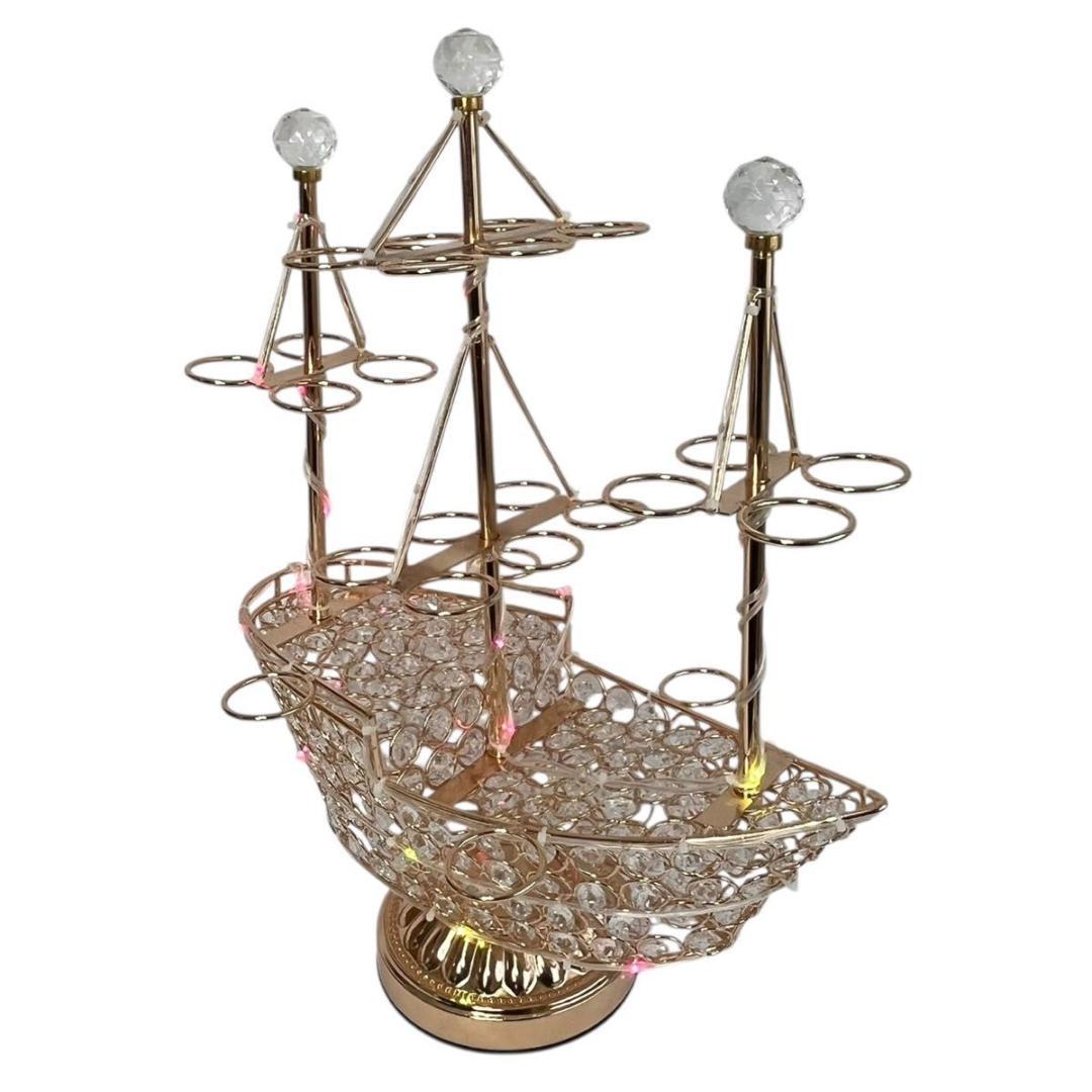 【美品】テキーラ観覧車 船 LED カクテルグラスホルダー 24カップ 楽天市場】テキーラ観覧車 LED酒グラス棚 テキーラ観覧車 幻の船