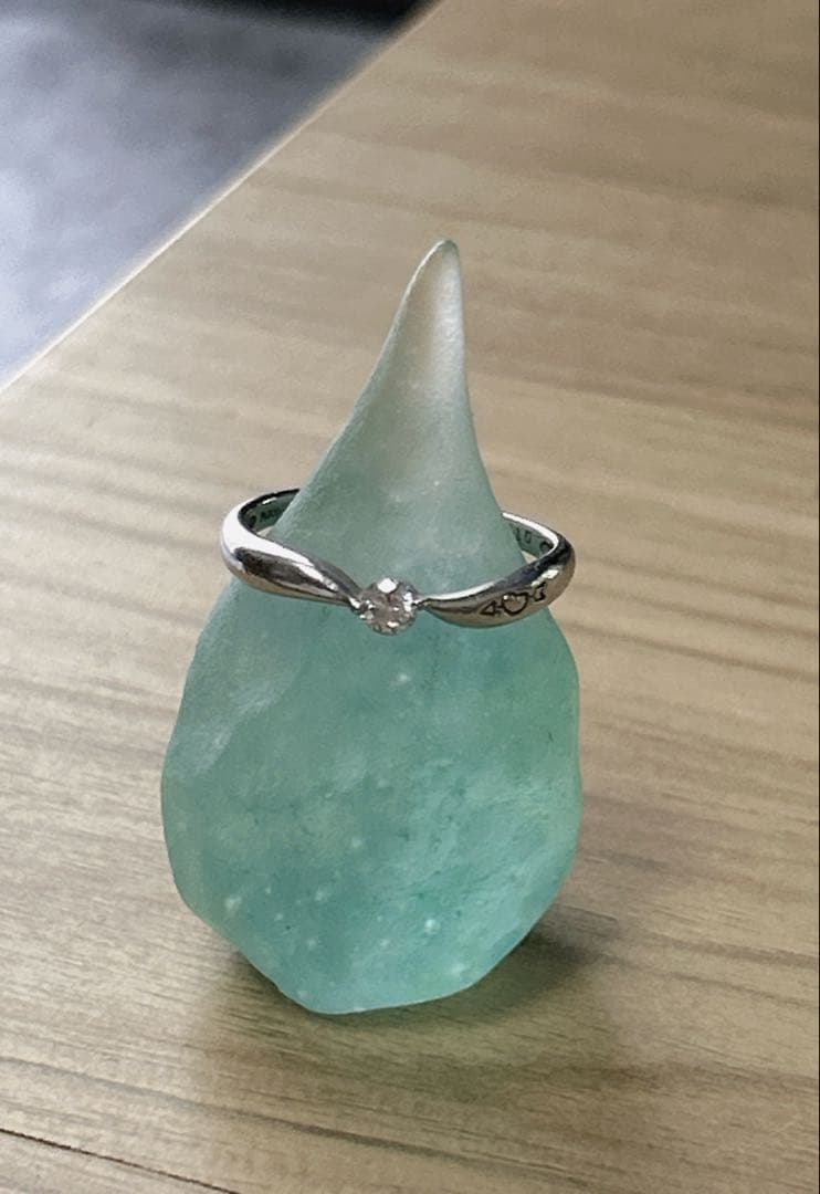 pt900 0.126CT リング　9号　プラチナ　ダイヤモンド　保証書あり