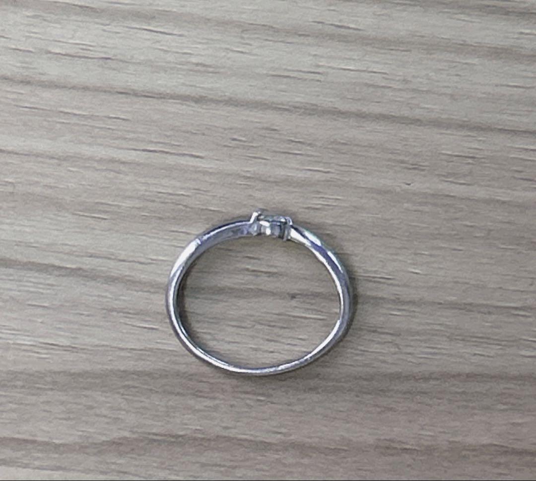 pt900 0.126CT リング　9号　プラチナ　ダイヤモンド　保証書あり