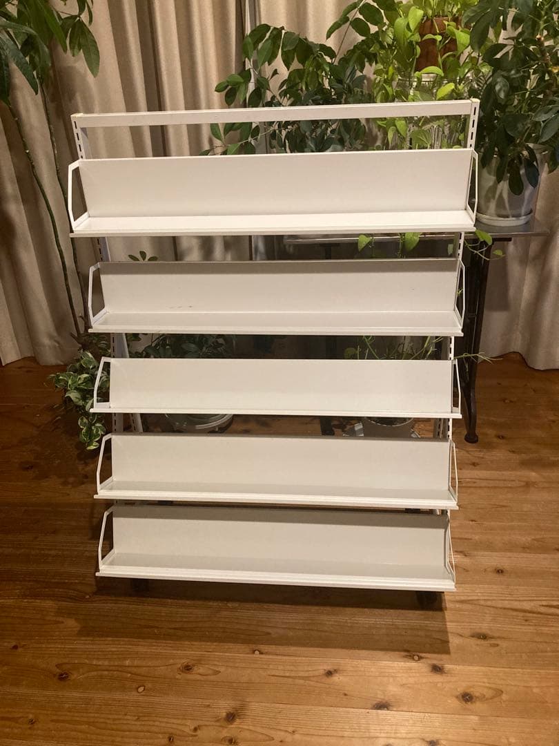 タテヤマ　スチールラック　本棚 CD DVDラック 収納棚 キャスター付 CDラック DVDラック 本棚 キャスター付 スリム ワゴン 12段 日本製 CD