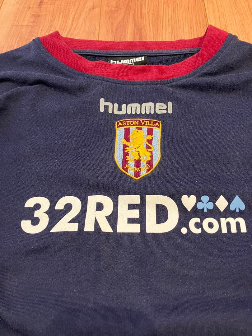アストンヴィラ Hummel 32RED スウェット 古着 アストンビラ - メルカリ