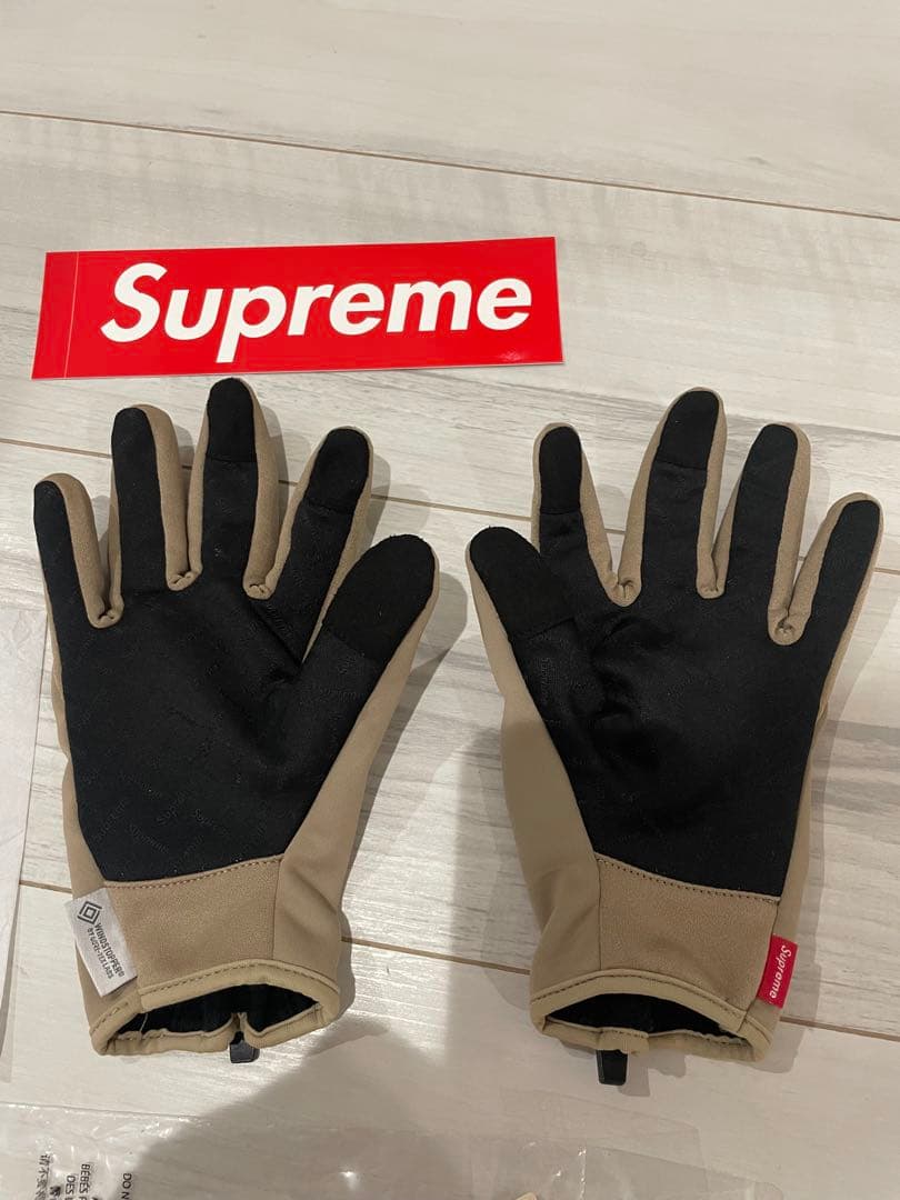 小物 Supreme WINDSTOPPER Zip Gloves \"Taupe\"