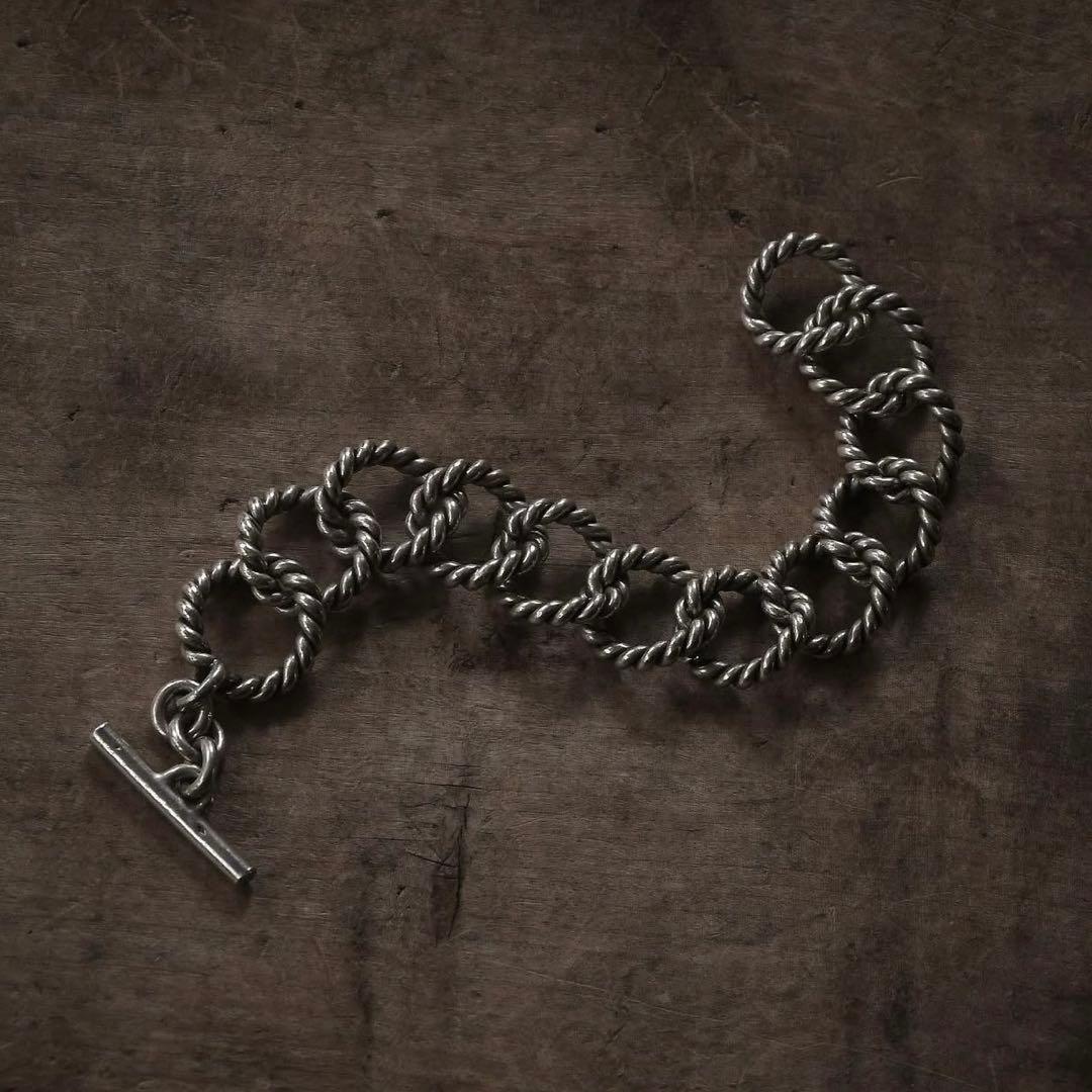 蟹の刻印】sv800 French 60s Twisted Bracelet