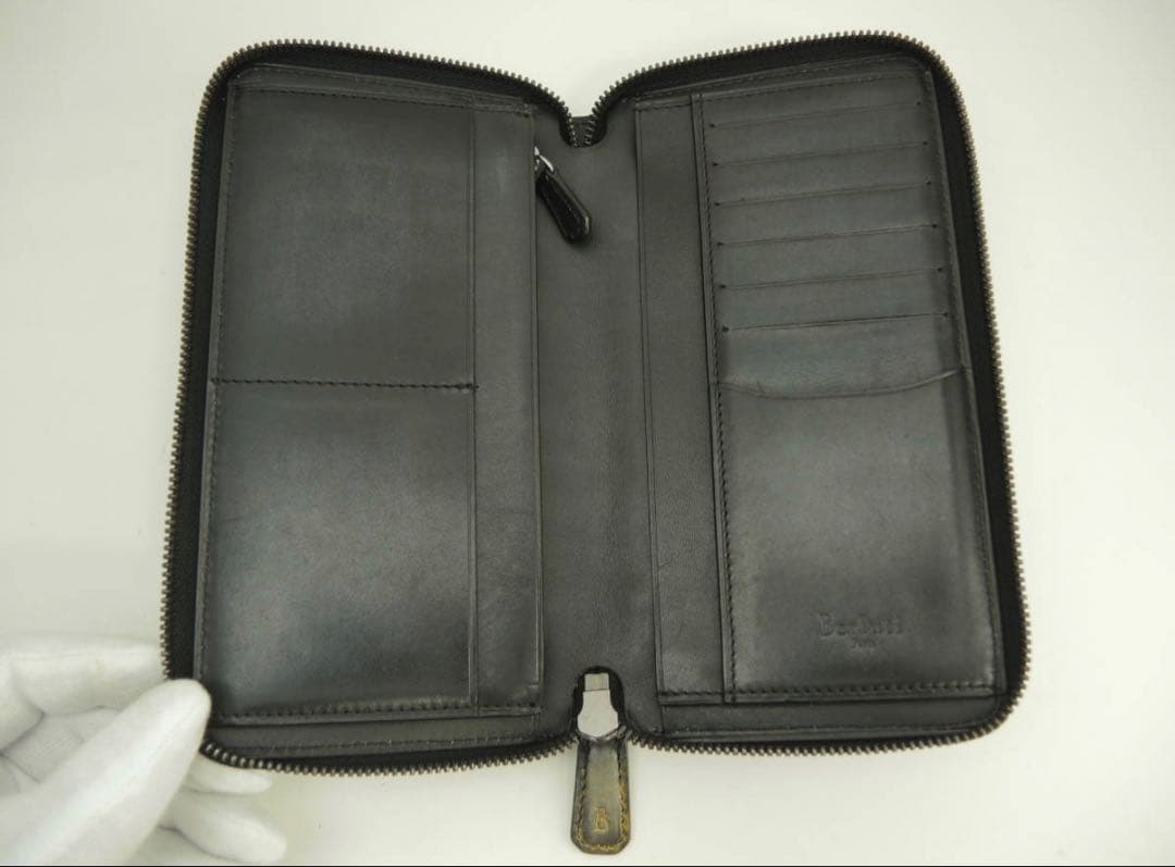 極美品 ベルルッティ イタウバ バーティカル ITAUBA ダブルスタンプ