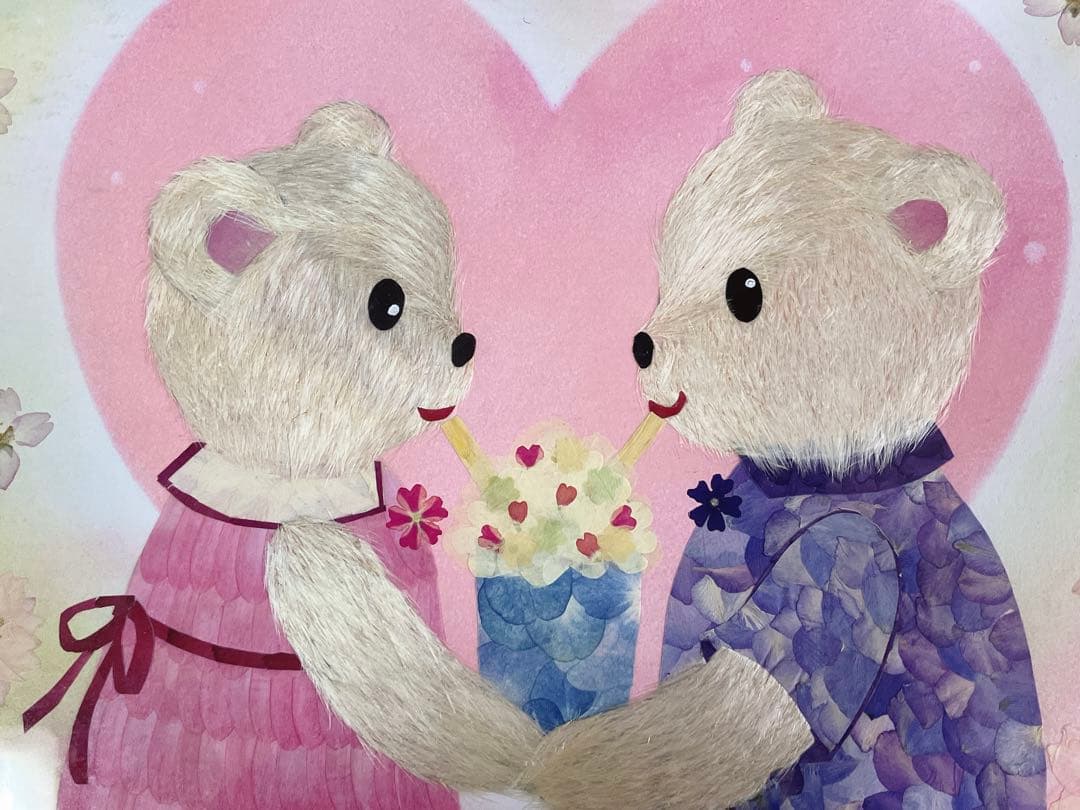 押し花アート額【 タテ34cm×ヨコ40cm】