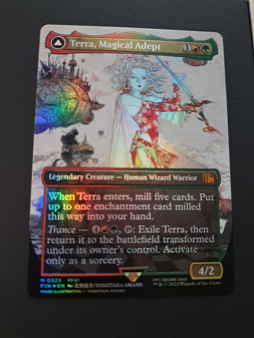 mtg 魔導戦士、ティナ foil ボーダーレス カード