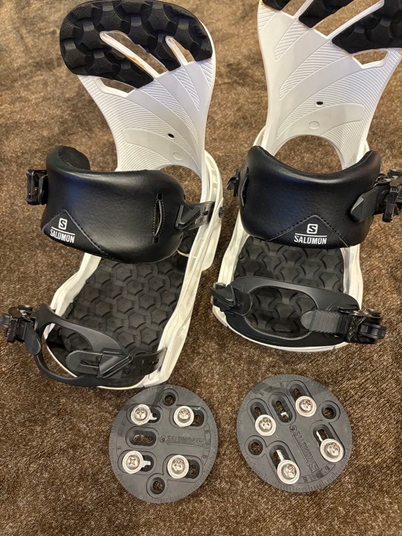 Salomon スノーボードビンディング ホワイト/ブラック Sサイズ - メルカリ