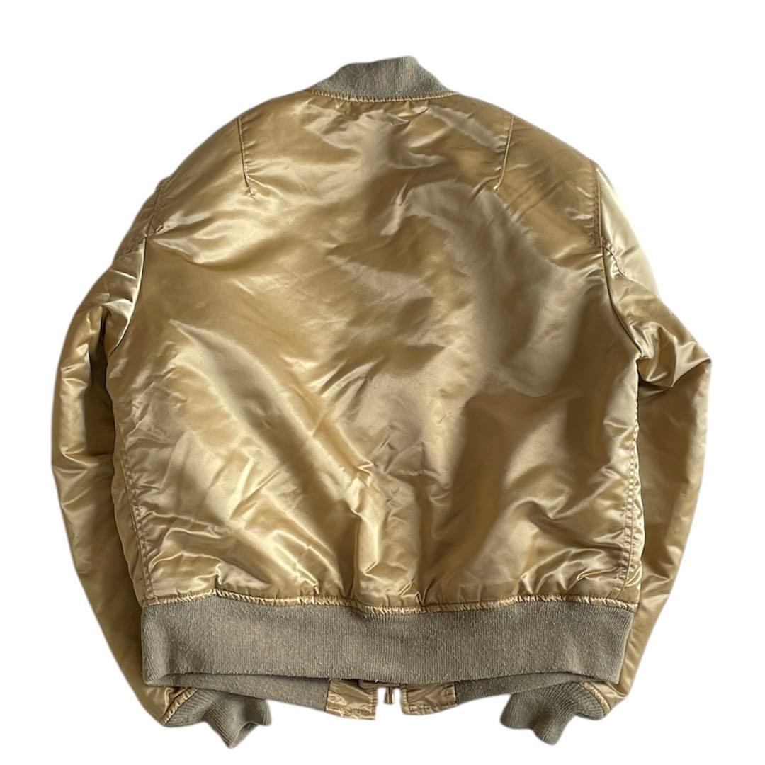 CORINTH MFG. CO. MA-1フライトジャケット ベージュ ゴールド - メルカリ