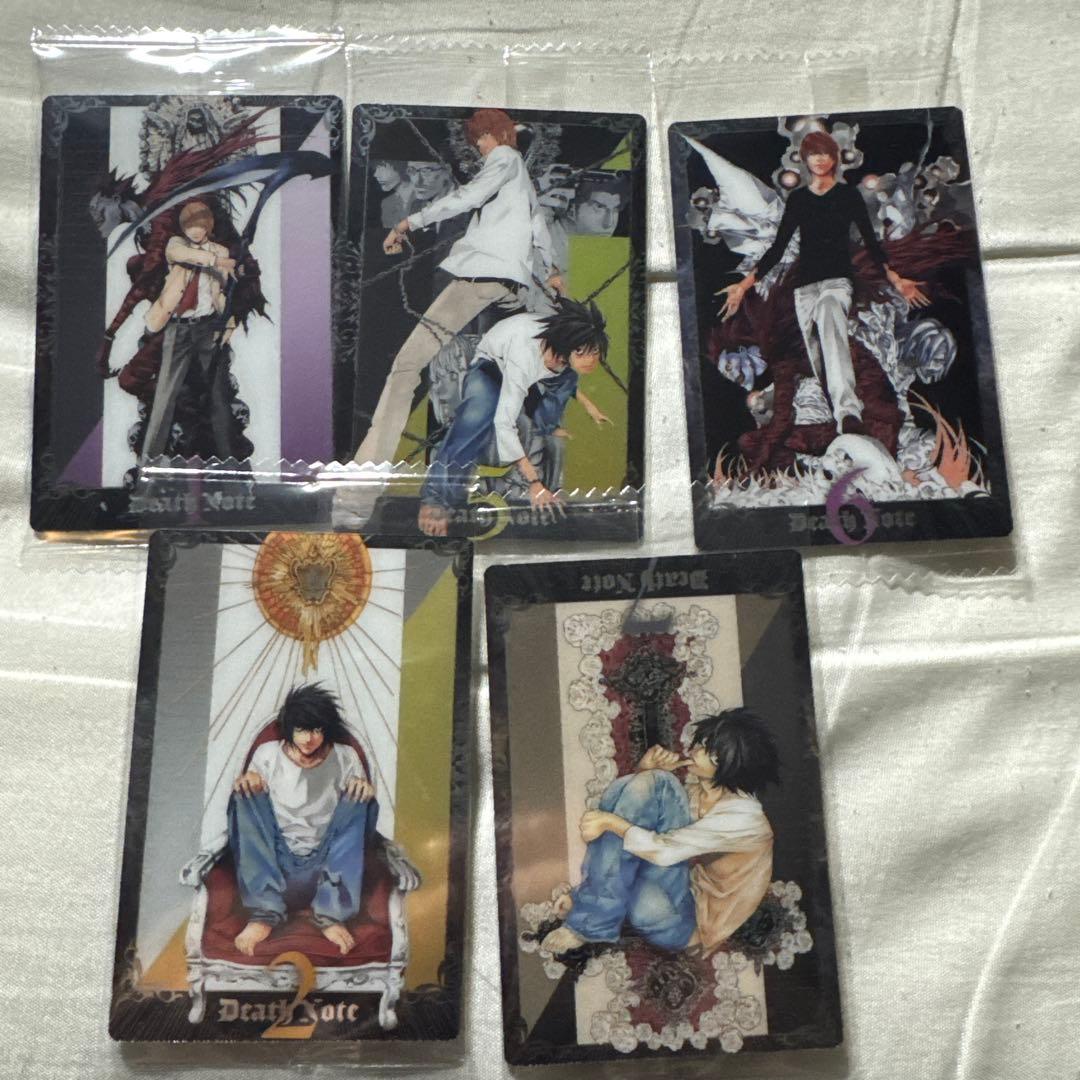 Death Note キャラクターカード L、ライト、5枚セット - メルカリ