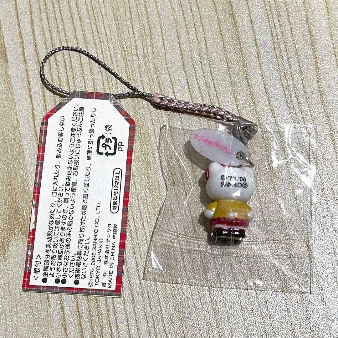 品川女子学院 白ばら祭記念限定 オリジナルハローキティ根付け ストラップ