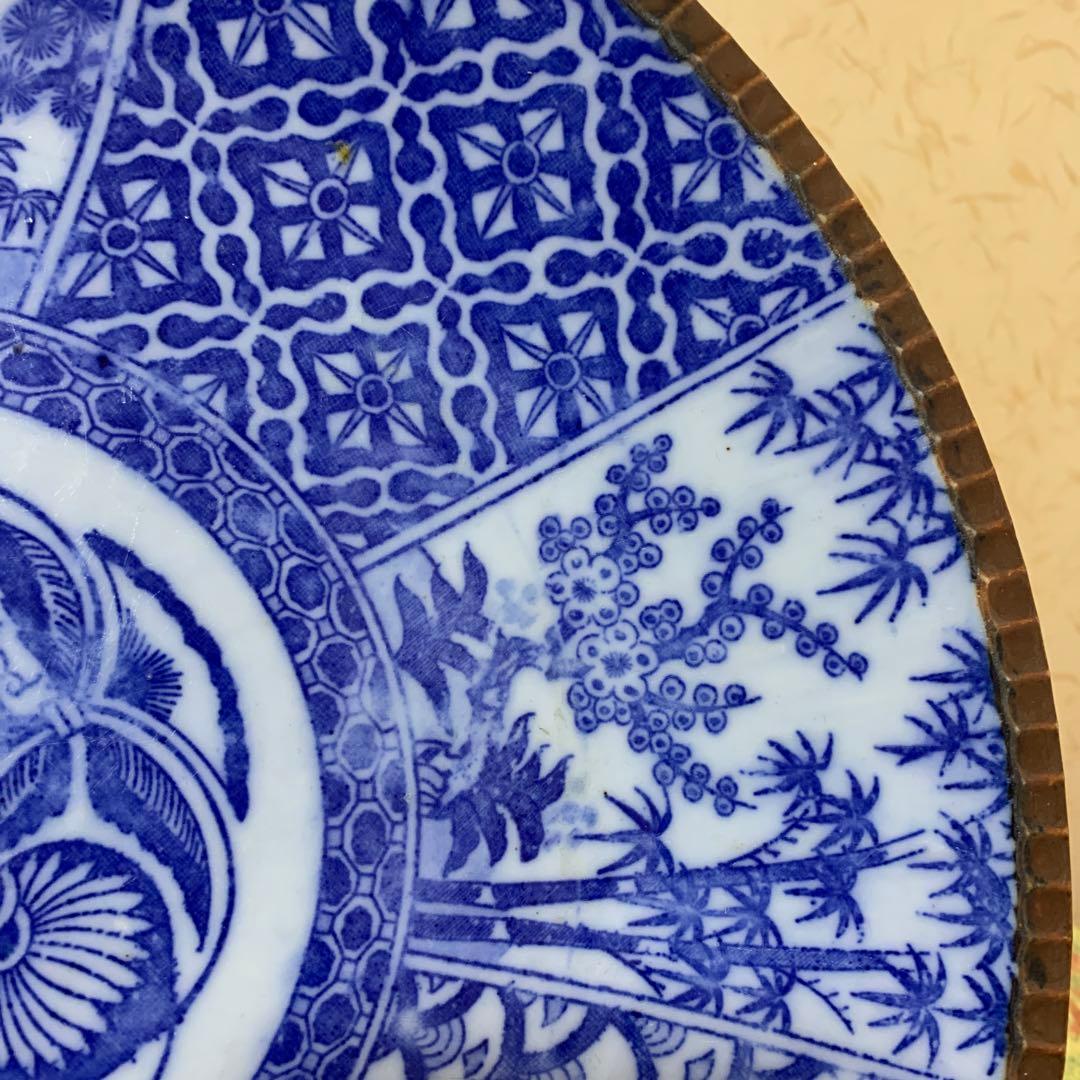 古伊万里　いげ皿　31.5cm