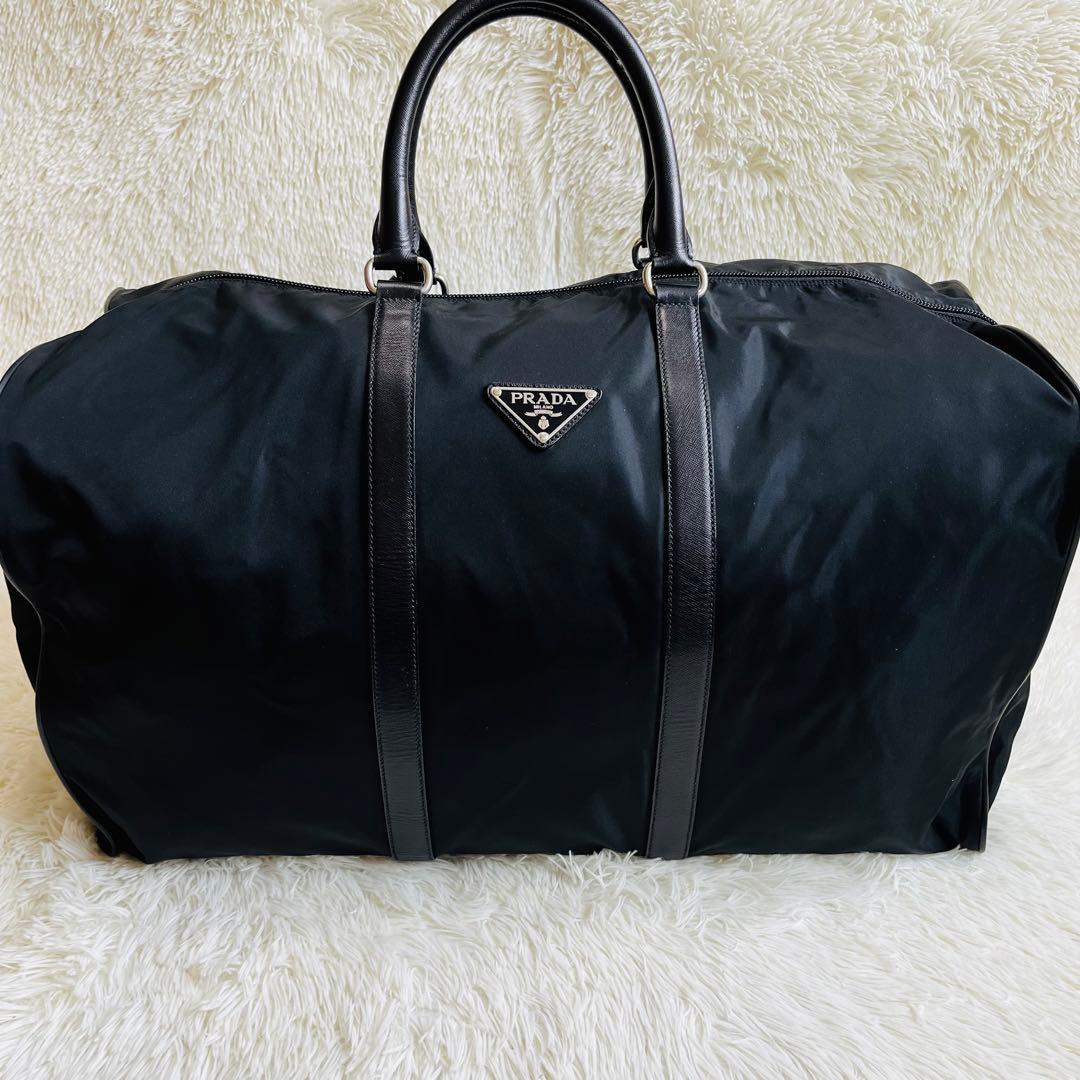 PRADA プラダ ボストンバッグ ハンドバッグ 三角プレート 白タグ