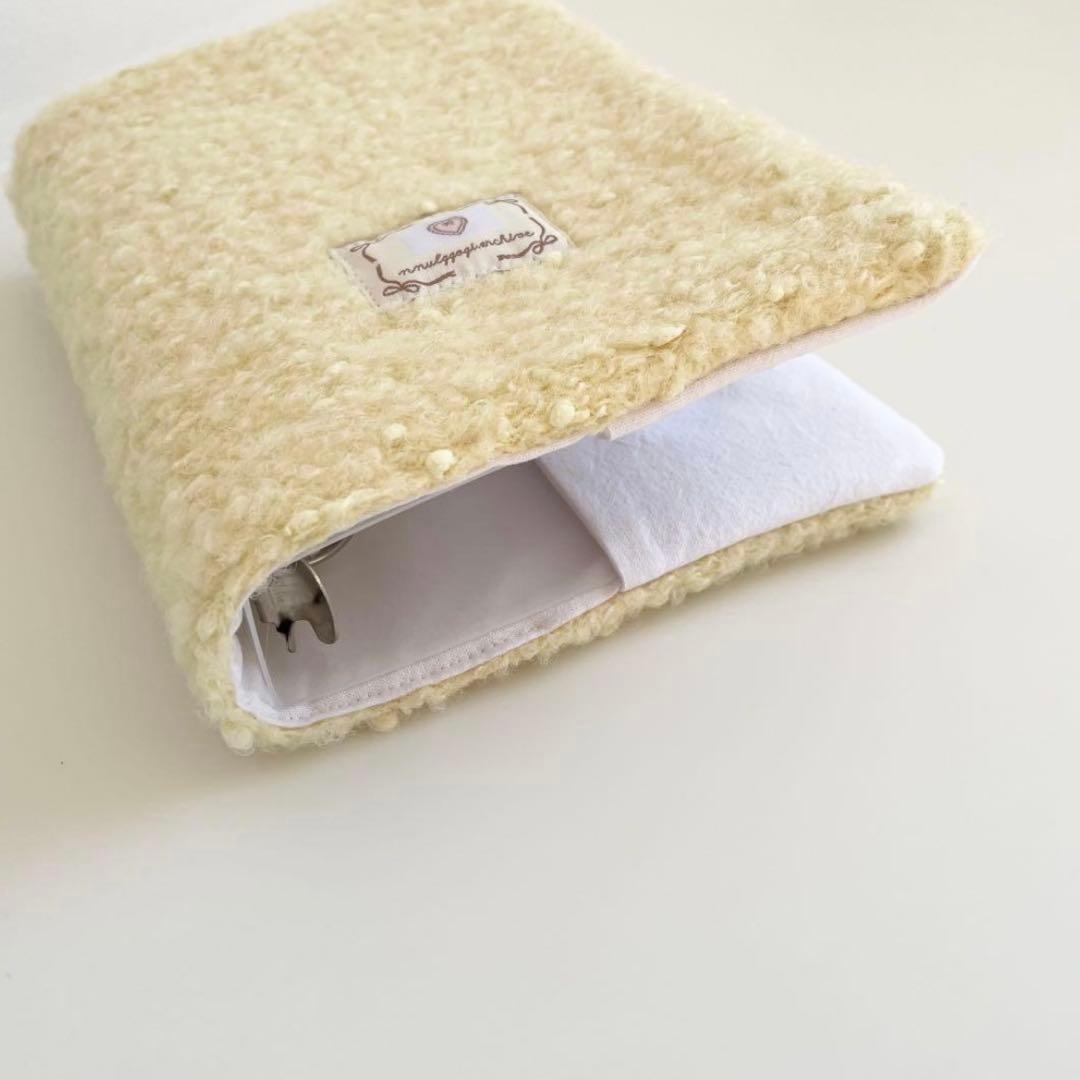 早い者勝ち 韓国 バインダー 貯金 リフィル ボア イエロー 毛糸 黄色