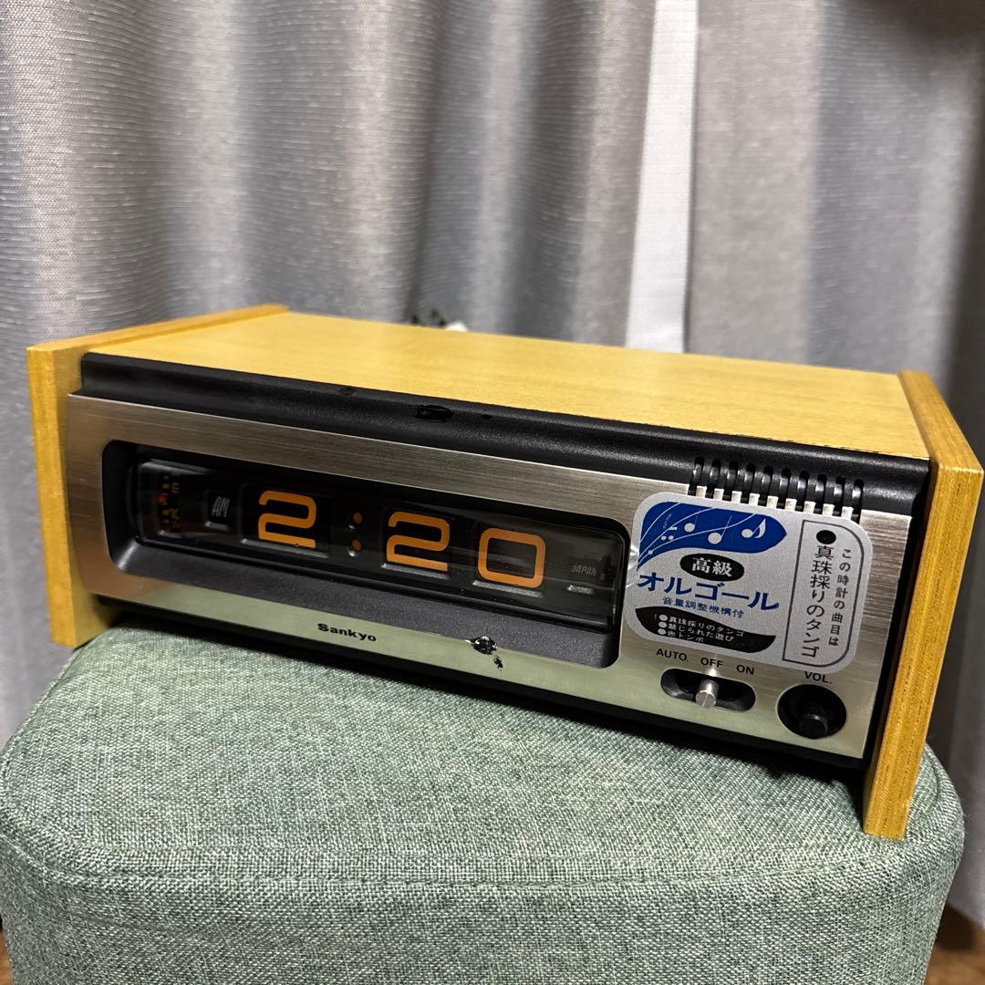 三協精機 SANKYO 801ZA パタパタ ジャンク 高級置き時計 昭和レトロ